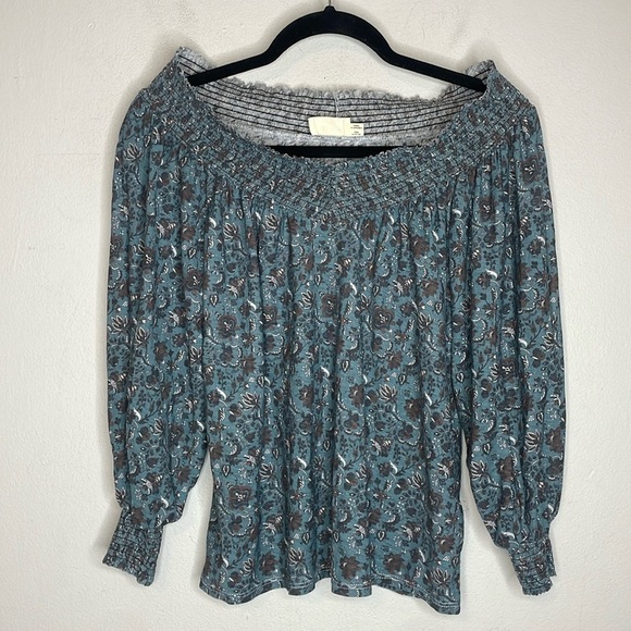 SOLD Nation LTD | Printed Off The Shoulder Top Size Small - Picture 2 of 8